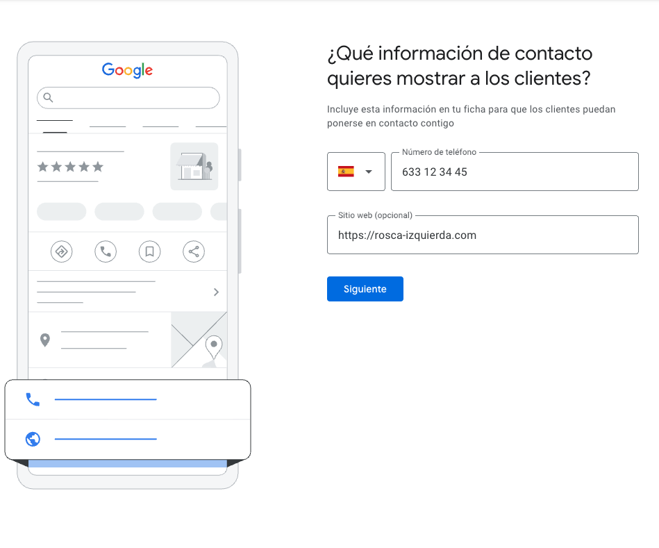 Información de contacto