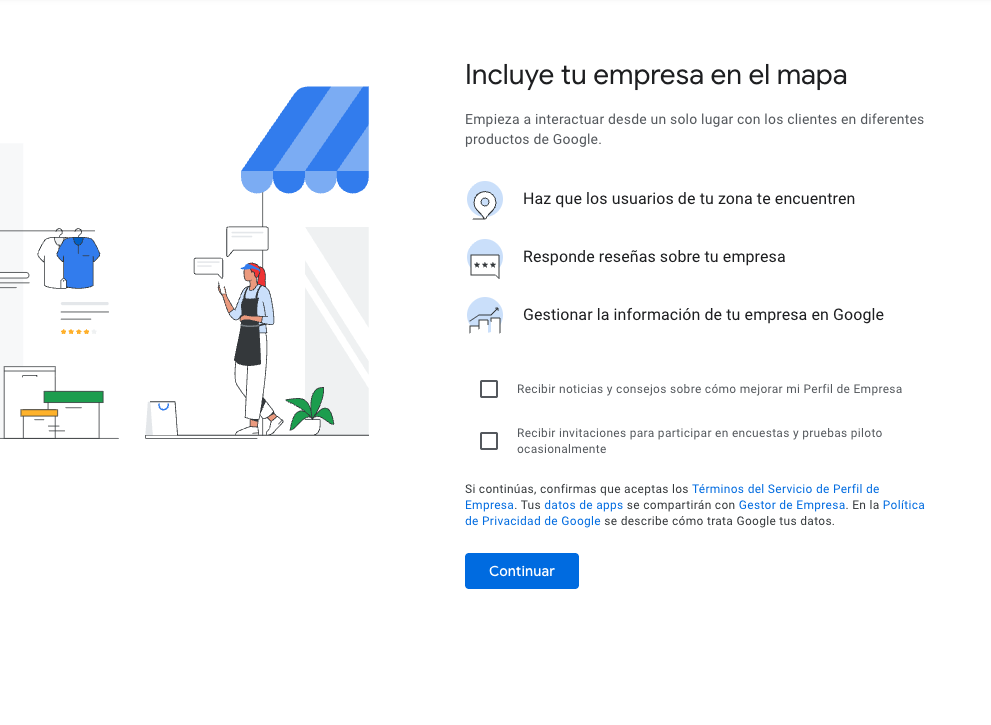 Incluye tu empresa en el mapa